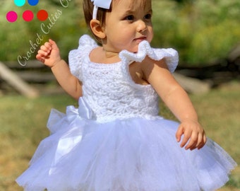 Personalized Baby Tutu Dress: Birthday Outfit, Custom Color