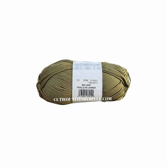 Bay Leaf Lion Brand 24/7 Mercerized Cotton Yarn - Etsy