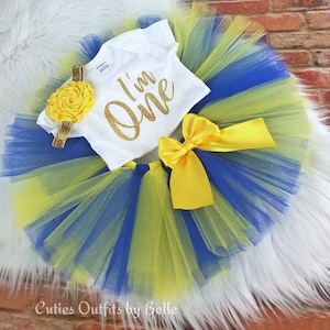 Tutu-Geburtstagsoutfits, Tutu für Mädchen, Tutus für Babys, Tutu-Rock, Baby-Tutu, Tutu-Outfit zum 1. Geburtstag, personalisiertes blaues Tutu-Outfit