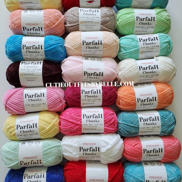 Premier PARFAIT Chunky Yarn, Crochet Bulky Yarn, Crochet Plushies Yarn