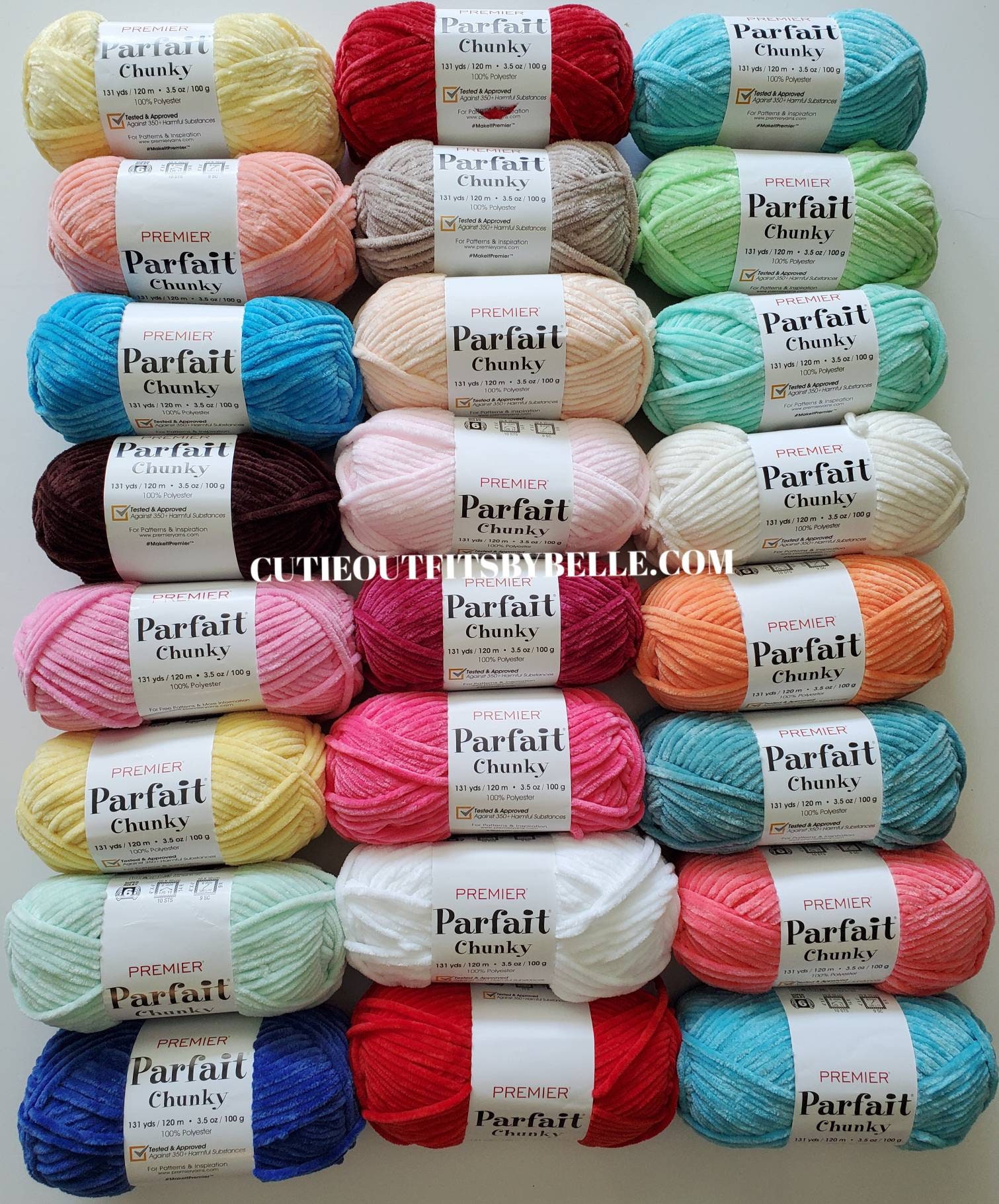 Comparing Chenille Yarn from Premier Yarns. Parfait, and Just Chenille from  Dollar tree. 