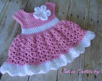 Crochet Baby Dress Pattern, Almost Free Crochet Pattern, 0-3 Months Baby Dress Pattern, Baby Dress Pattern Only,  Pattern, Instant Download
