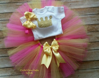 Tenue bébé tutu, tenue bébé accessoire photo, jupe bébé fille, fracas de gâteau, tenue premier anniversaire, tenue accessoire photo, tenue d'anniversaire tutu jaune