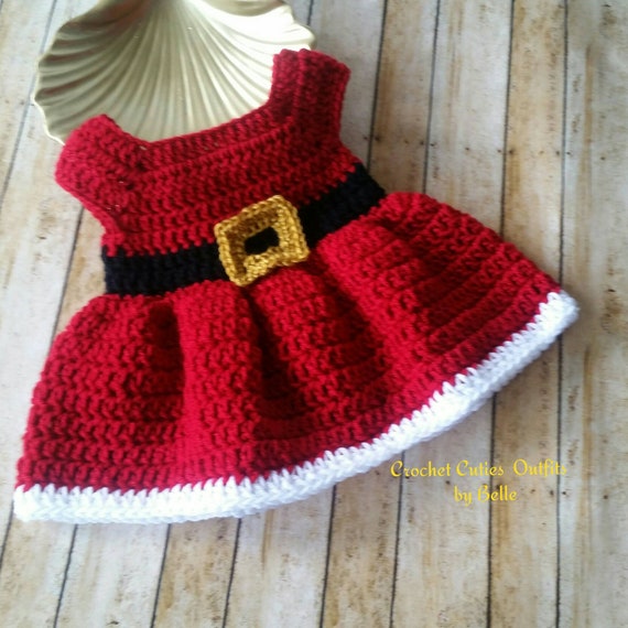 Crochet baby christmas outfit pattern sale