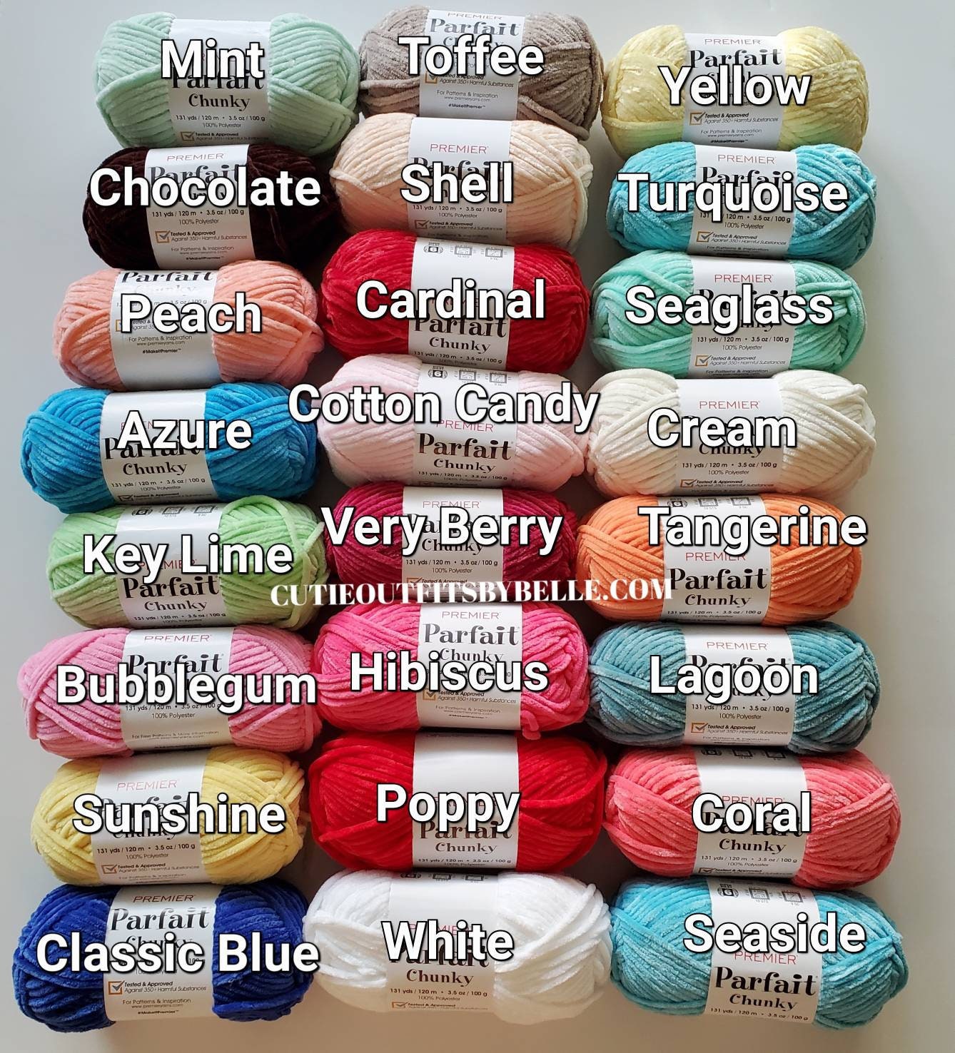 Premier Parfait Chunky Yarn-Poppy 1150-17 Super Bulky Size 6