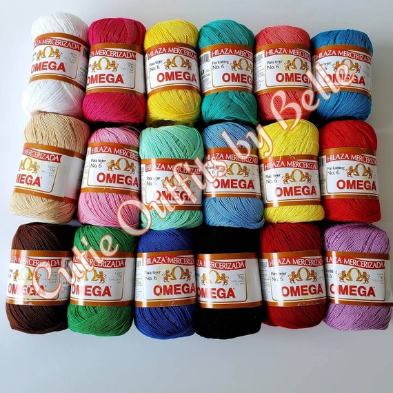 Omega Mercerized Cotton Thread No. 6: 70gr Variegated Yarn - Etsy
