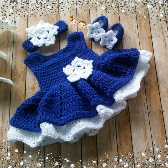 Crochet newborn deals baby dress