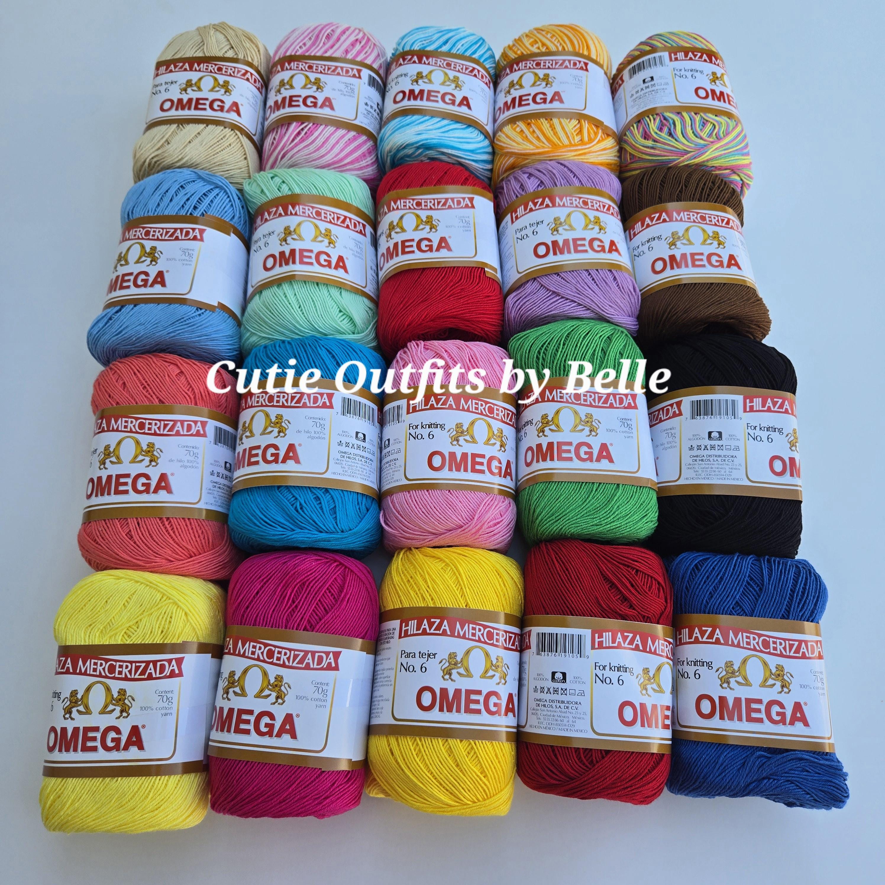 ポ*コ様 Y.A.R.N Omega Mercerized Cotton Yarn No. 6: Soft Crochet Knitting Thread
