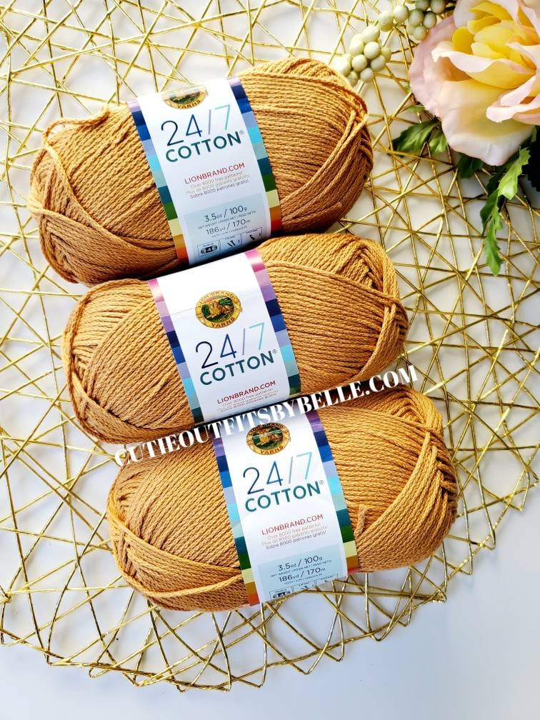 Lion Brand 24/7 Cotton Yarn - Rose