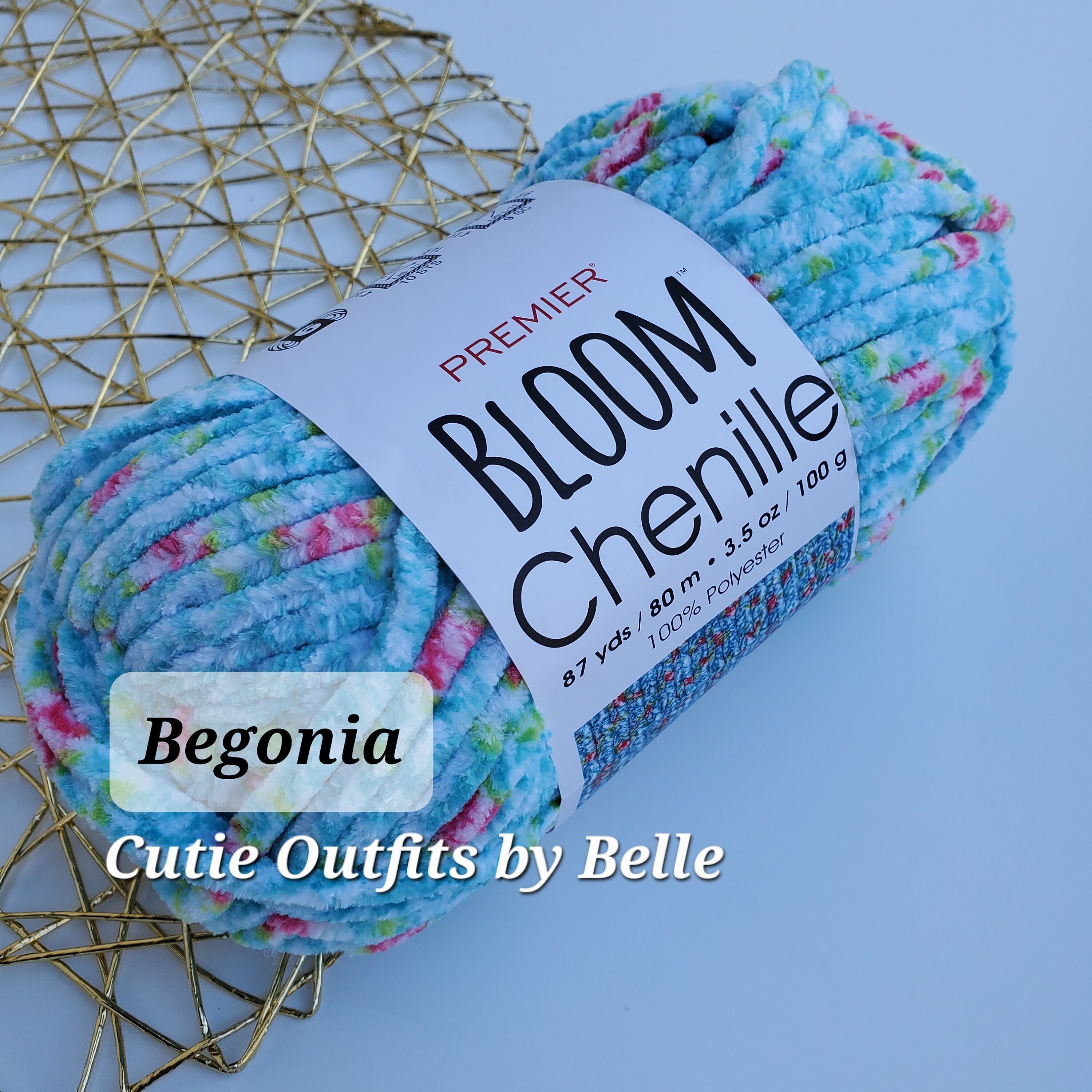 Premier Bloom Chenille Yarn: Super Bulky Floral Plush Yarn - Etsy 日本