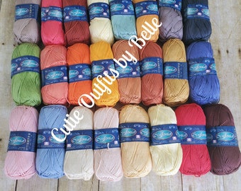 Sinfonia Mercerized Cotton Yarn: DK Sportweight, Crochet & Knitting