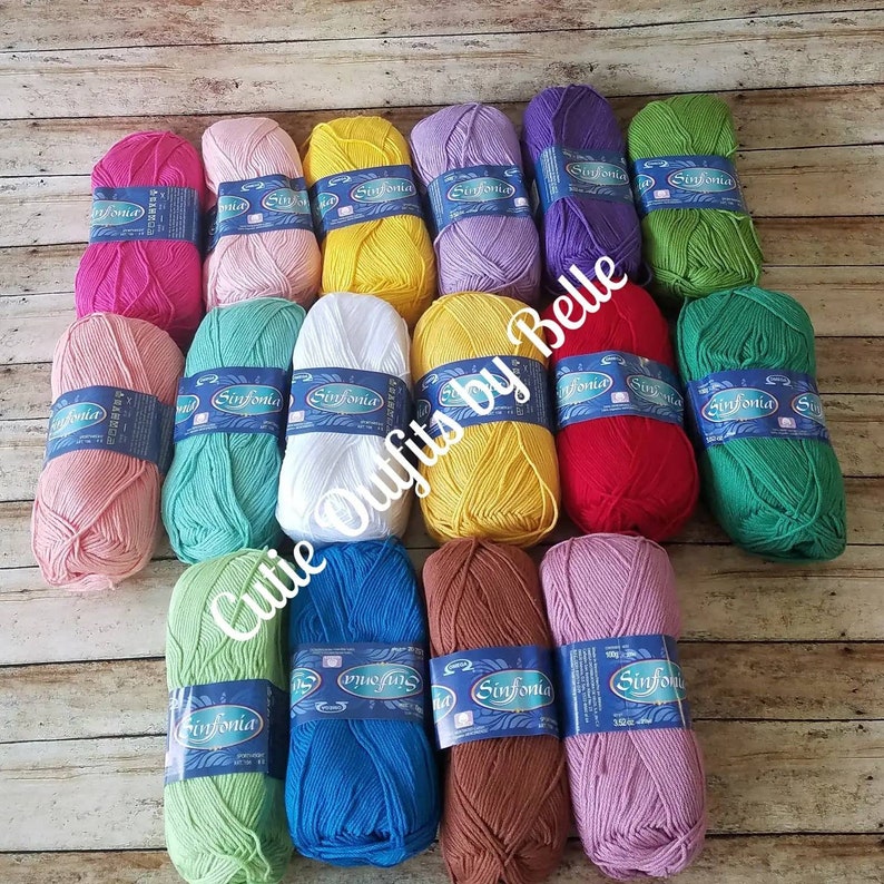 Cotton Sinfonia Yarn, Soft Cotton Yarn, Sport Weight Knitting Yarn, Crochet Cotton Yarn, Sportweight Lightweight, Luxury Yarn, Hilazas image 5