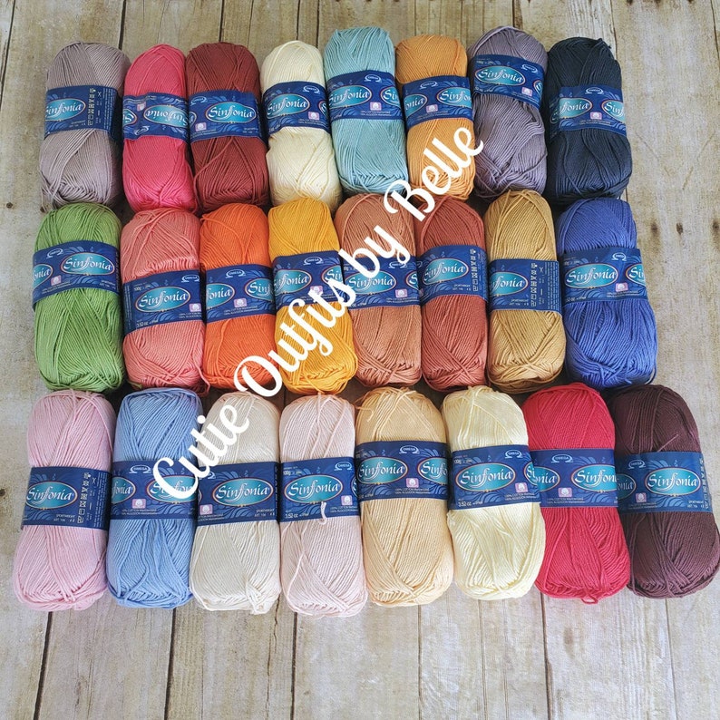 Cotton Sinfonia Yarn Soft Cotton Yarn Dk Yarn Knitting Etsy