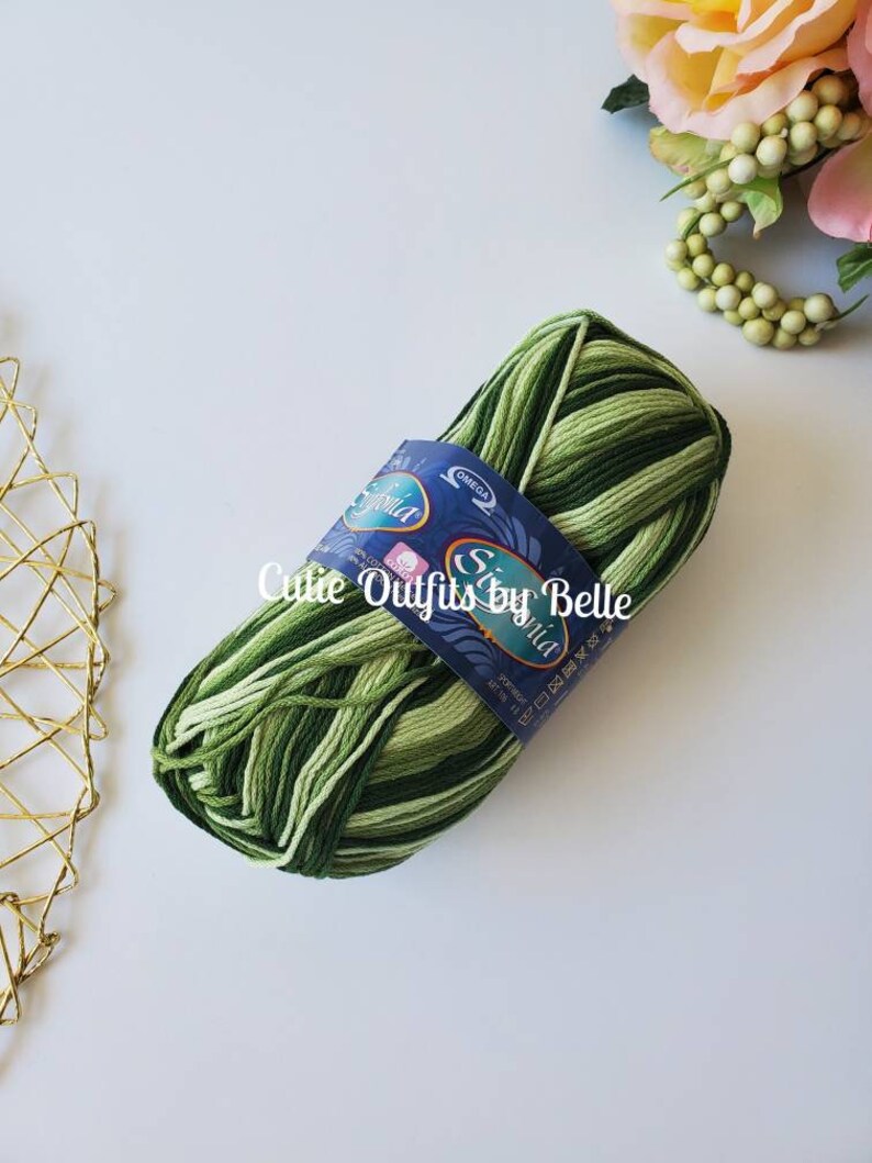 Cotton Yarn Sinfonia Variegated Soft Cotton Yarn Dk Yarn Etsy