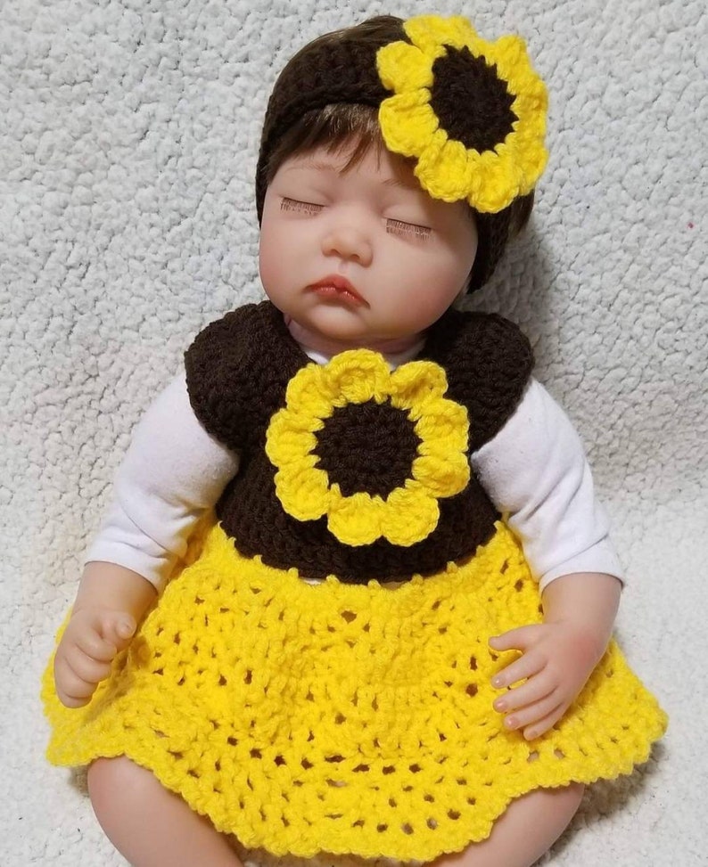 Crochet Baby Dress Pattern Set Newborn Baby Dress Pattern Etsy