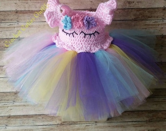 Crochet Unicorn Baby Dress, 3 Sizes PATTERN ONLY - Etsy