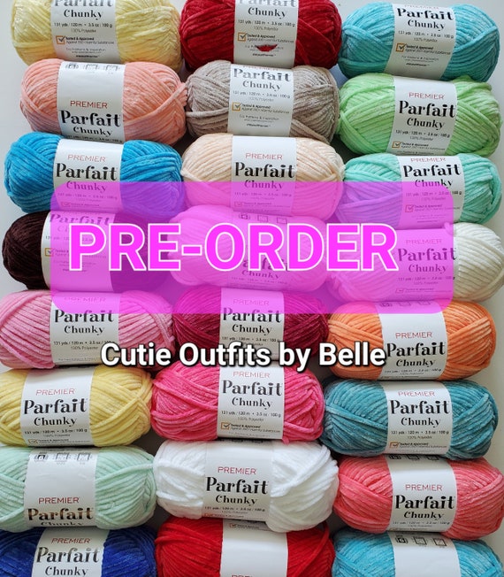 PRE-ORDER Premier PARFAIT Chunky Yarn, Crochet Bulky Yarn, Crochet Plushies  Yarn 