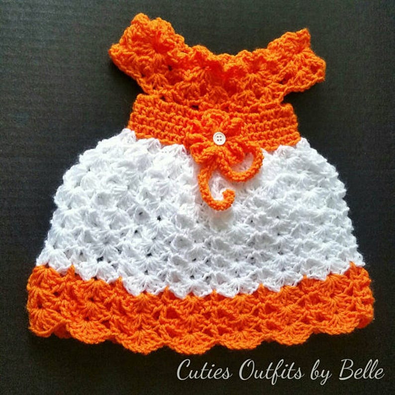 Baby Dress Baby Gift Vestido de Bebe Crochet Bebe Handmade Baby Girl Dress,Crochet Baby Dress Dresses with Flowers Infant Dresses