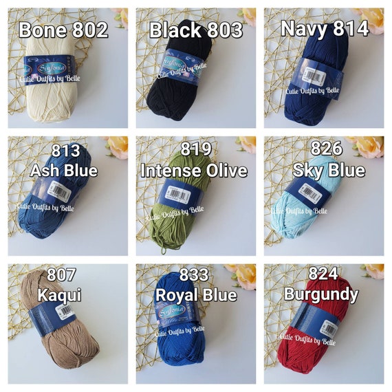 Mercerized Cotton Yarn: Sportweight Knitting & Crochet