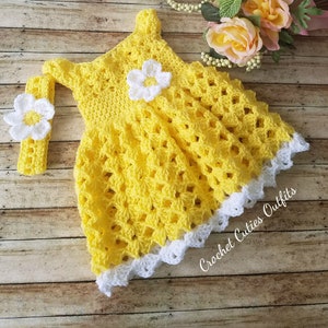 Crochet Baby Dress Pattern, Almost Free Crochet Pattern, 0-3 Months Baby Dress Pattern, Baby Dress Pattern Only, Pattern Instant Download