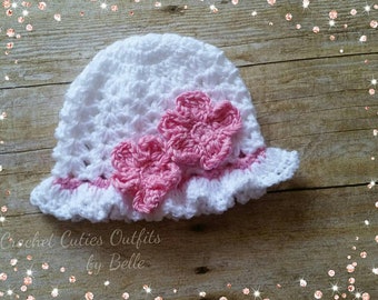 Crochet Baby Hat Pattern, Almost Free Crochet Pattern, Newborn Baby Hat Pattern, Baby Hat Pattern Only, Pattern Instant Download, Easy