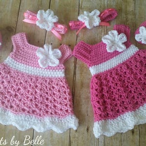 Baby Dresses, Newborn Coming Home Outfit, Twins  Baby Dresses, Photography Prop Set, Twin Baby Girls Gifts, Infant Photo Props, Baby Outfits
