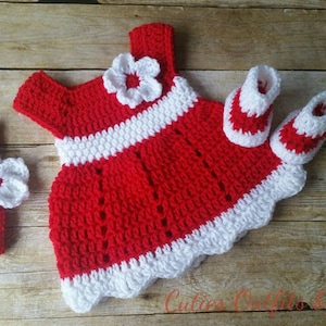 Sale! Baby Dress, Take Home Baby Outfit, Coming Home Dress, Infant Outfits, Crochet Newborn Outfit, Photo Prop Outfit, Infant Christmas