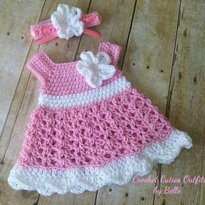 Crochet Baby Dress Pattern, Almost Free Crochet Pattern, 3-6 Months Baby Dress Pattern, Baby Dress Pattern Only, Pattern Instant Download