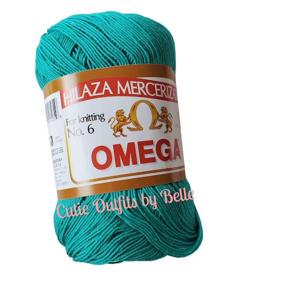 Crochet Thread, 100% Mercerized Cotton, Light Colors - Set of 6