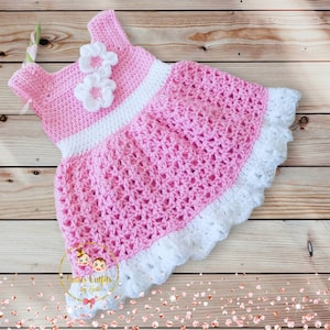 12-18 Months Crochet Baby Dress Pattern, Almost Free Crochet Pattern, Toddler Baby Dress Pattern, Baby Dress Pattern Only, Instant Download