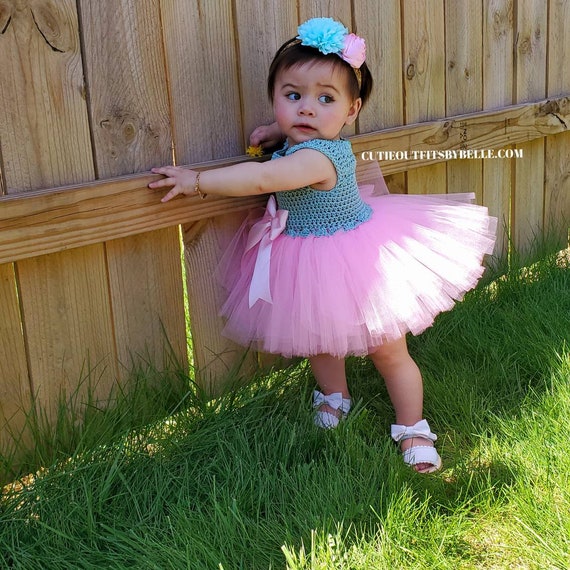 Cute Newborn Baby Girl Tutu Skirt With Flower Headdress Photo Prop