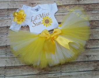 Tutu Baby Outfit, Photo Prop Baby Outfit, Baby Girl Skirt Infant Outfits, Newborn Outfit, Photo Prop Outfit, Baby Girl Tutu Sunflower Outfit