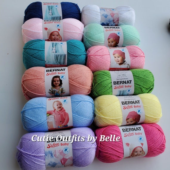 Bernat Softee Baby Yarn 5oz 140g Light Weight Acrylic Yarn Dk Yarn for Crochet and Knitting Etsy