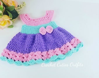 Easter Crochet Baby Dress Pattern, Almost Free Crochet Pattern, Newborn Baby Dress Pattern, Dress Pattern Only, Crochet  Instant Download
