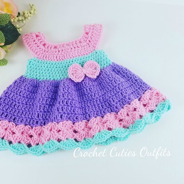 Easter Crochet Baby Dress Pattern, Almost Free Crochet Pattern, Newborn Baby Dress Pattern, Dress Pattern Only, Crochet  Instant Download