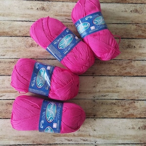 Cotton Sinfonia Yarn, 100% Cotton Yarn, Dk Yarn, Knitting Yarn, Crochet Cotton Yarn, Crochet Yarn, Soft Cotton Yarn, Sportweight 4pc