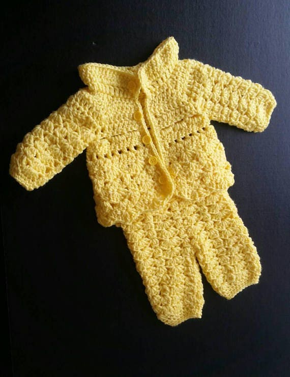 yellow newborn boy outfit