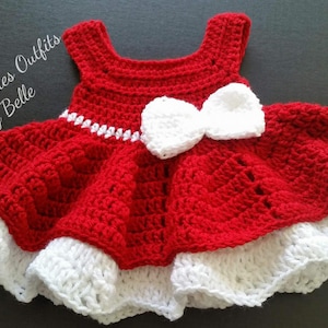 Crochet Baby Dress Pattern, Christmas Crochet Pattern, Newborn Baby Dress Pattern, Baby Dress Pattern, Crochet Pattern, Instant Download New