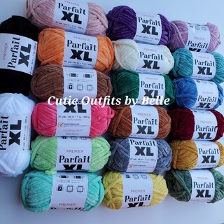 Premier Parfait XL Gomitolo Di Lana Sunshine - Ciniglia 100% Poliestere 200g 80m - Lavabile In Lavatrice