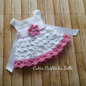Rosa Babykleid Häkelanleitung: Neugeborenen Outfit (Instant Download)