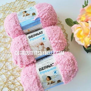 Bernat Pipsqueak Yarn, Tickle Me Pink Pipsqueak Yarn, Soft Polyester Yarn, Bulky Yarn, Knitting Yarn, Crochet Yarn, Weaving Yarn