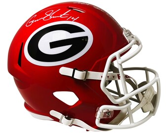 Gunner Stockton Autographed Georgia Full Size Replica Helmet w/ 2024 SEC Champs Inscription Beckett Authentication