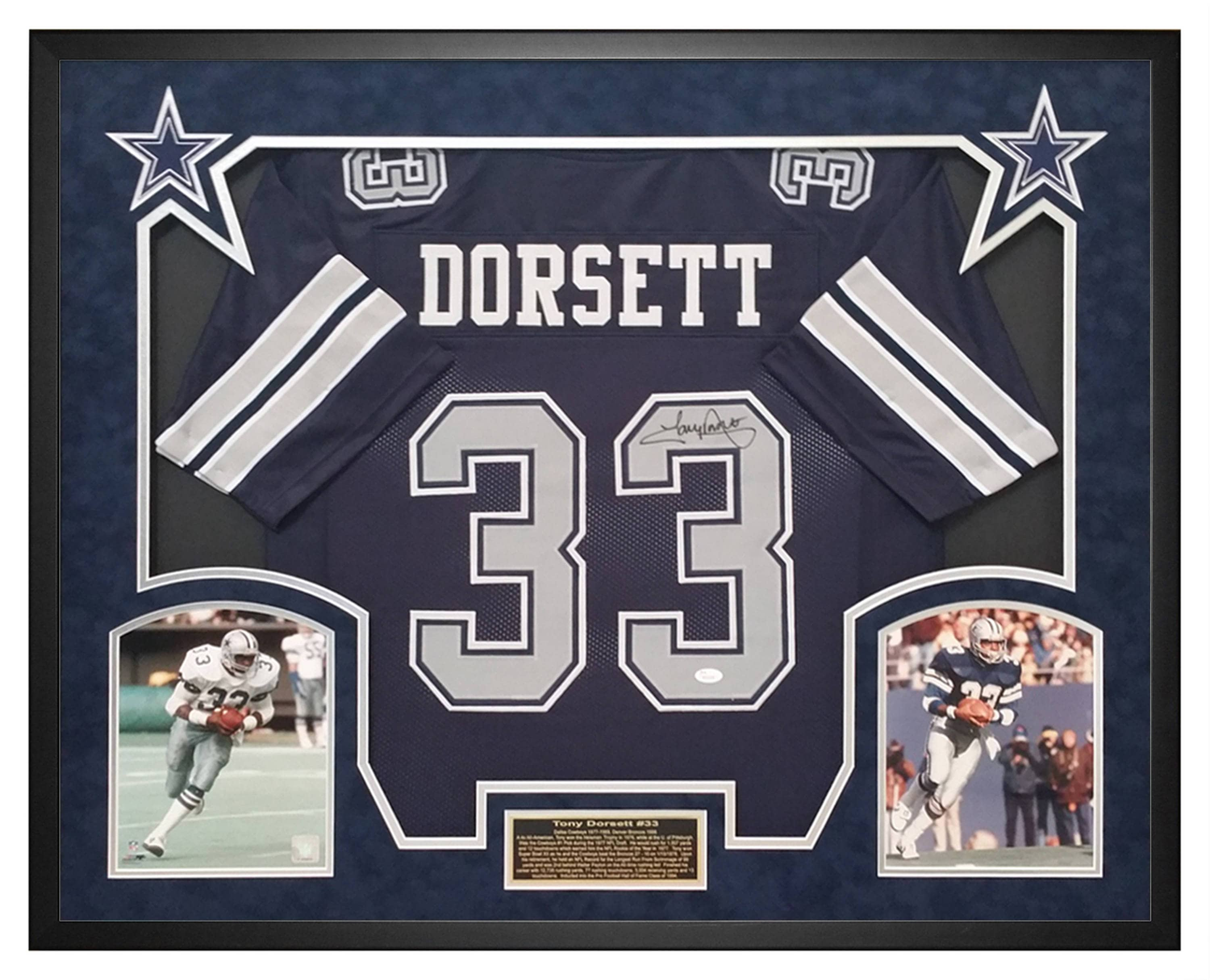 tony dorsett autographed jersey