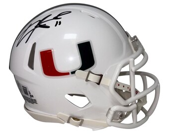 Carson Beck | Autographed Miami Hurricanes | Lunar Mini Helmet | Beckett COA | Holiday Gift | Birthday Gift | Christmas Gift | Anniversary