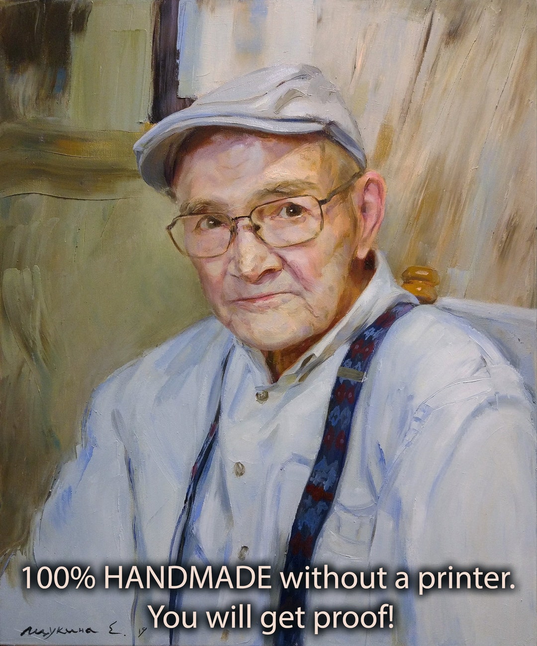 Commission Oil Portrait on Canvas Custom Oil Portrait Etsy