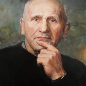 Custom oil portrait from photo, Commission portrait painting on canvas, Custom oil painting from photo, Commission art, Husband gift