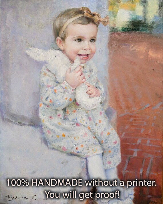 Art Commission Oil Painting Portrait Custom Oil on Canvas Etsy