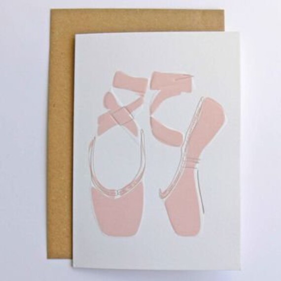 Greeting Card | Happy Birthday Card - Ballet Shoes Design | Molly Mae