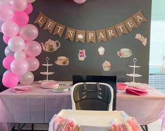 Pretty in Pinks Themed Balloon Banner DIY Kit