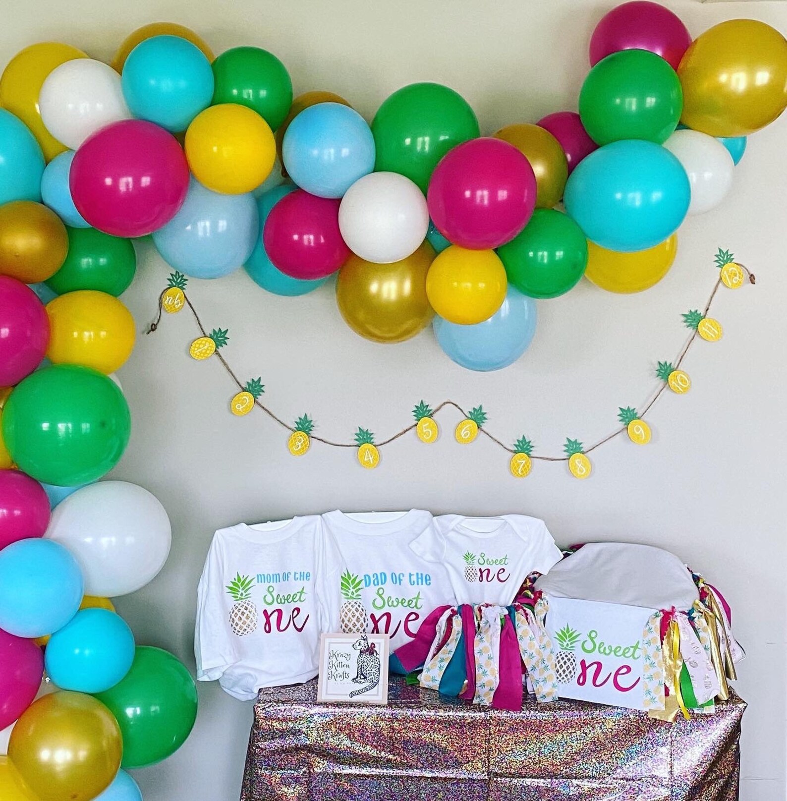 Tropical Delight Balloon Banner DIY Kit Etsy